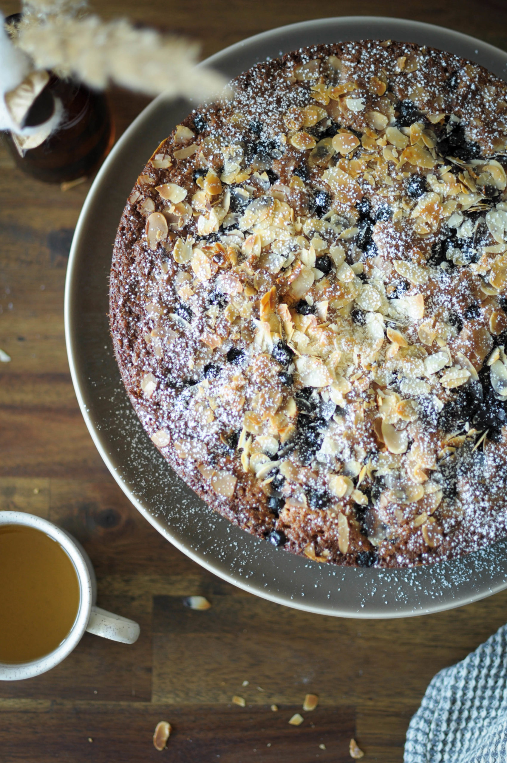 Coconut, Almond and Blueberry Cake