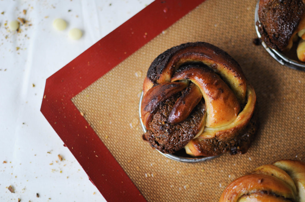 Pistachio and orange blossom babka