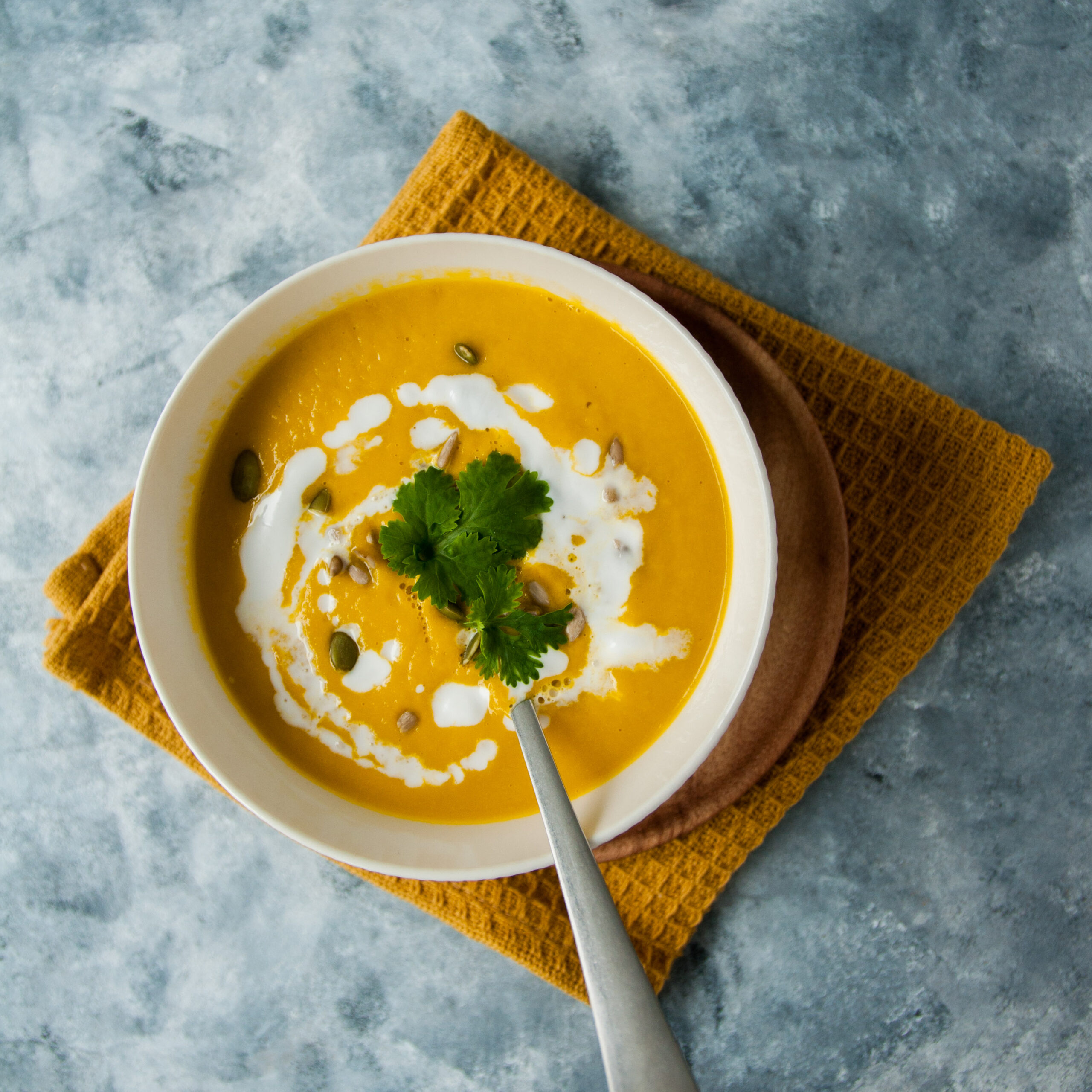 Carrot, leek and ginger soup