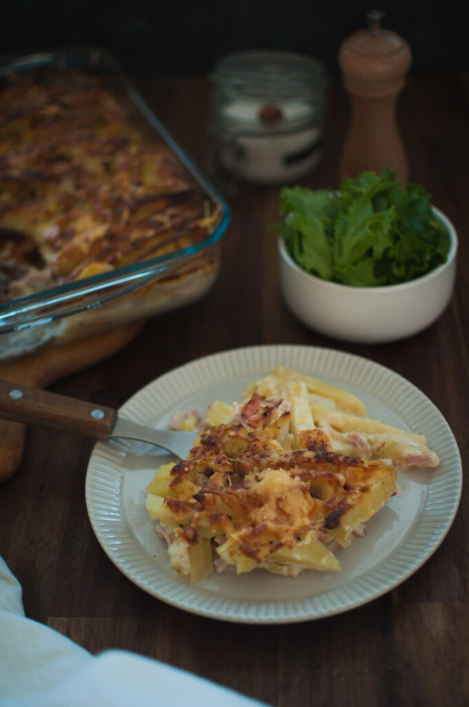 Potatoes and Ham Gratin