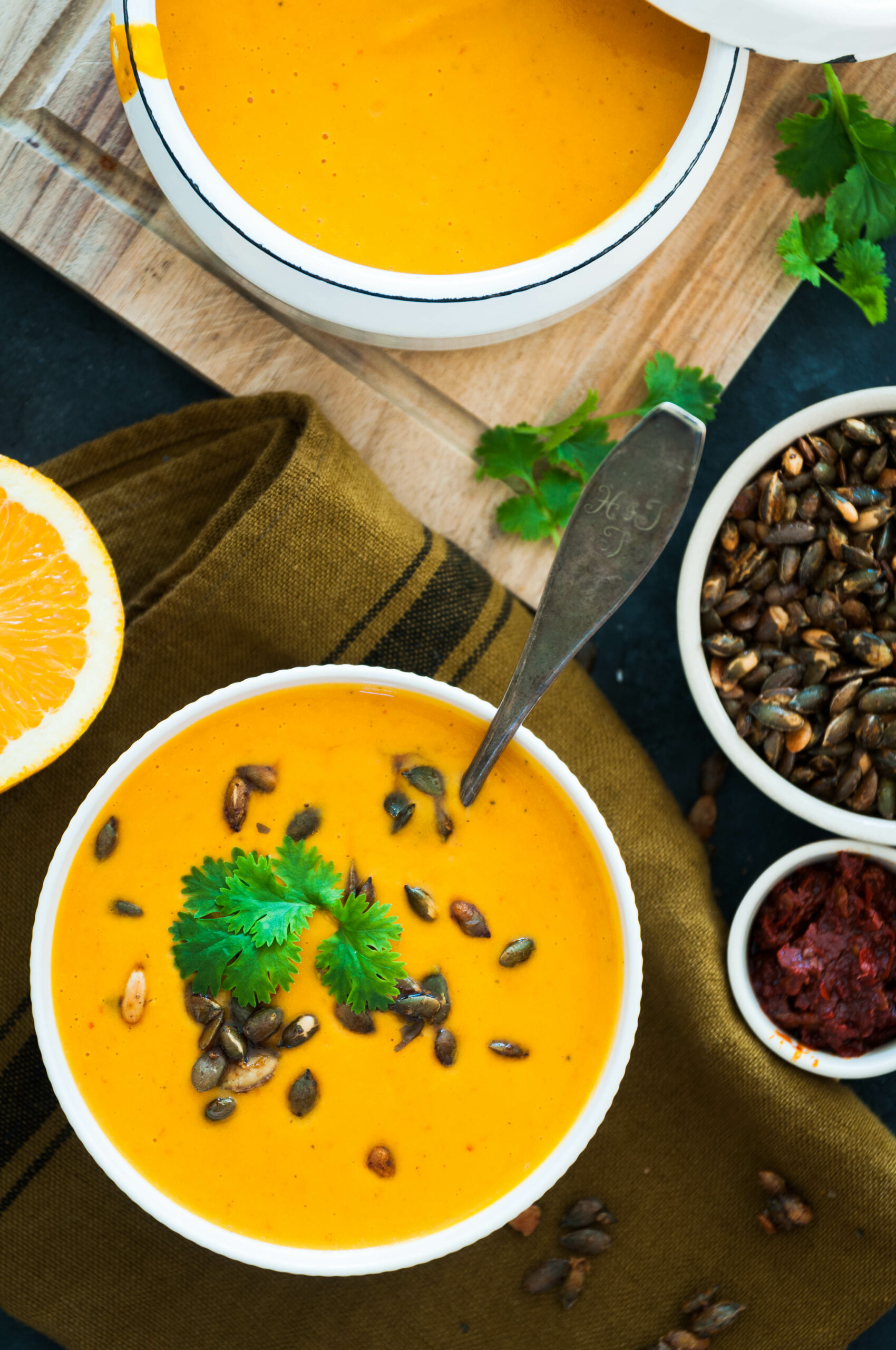 Soupe à la Courge Butternut, à l’Orange et au Safran d’Ottolenghi